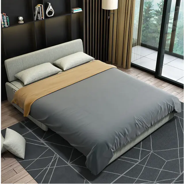 【Furniture】Online store limited time offer! Nordic Convertible Sofa Bed Cotton Linen Upholstery