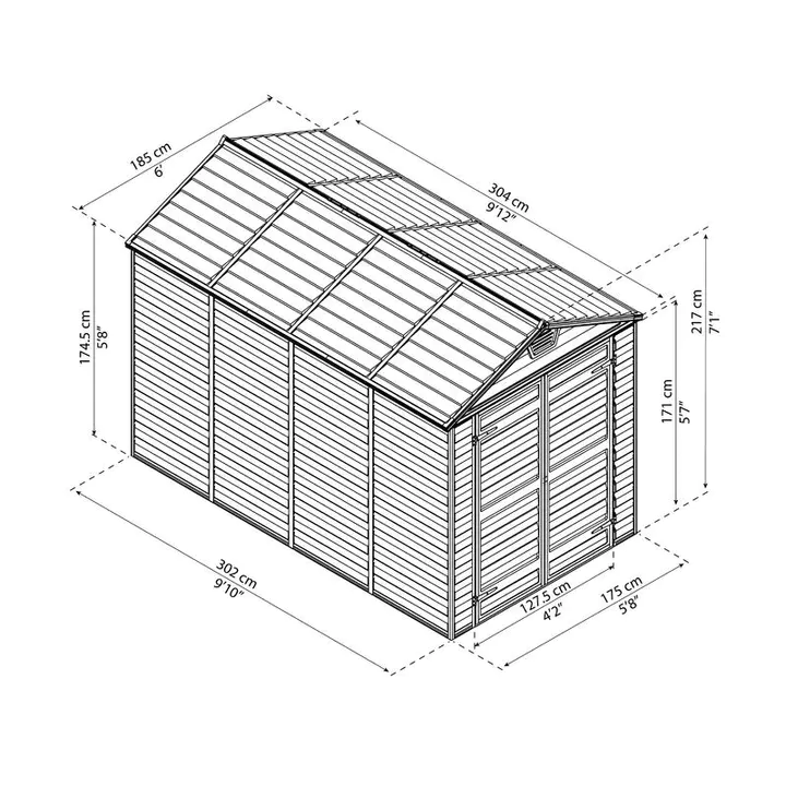 【Storage Shed】6 ft. Width X 10 feet. D plastic storage shed. Peter changed the group photo.
