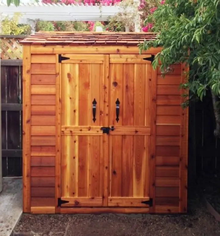 【Storage Shed】Grand Garden Chalet 6 ft. W x 3 ft. D Solid Wood Tool Shed