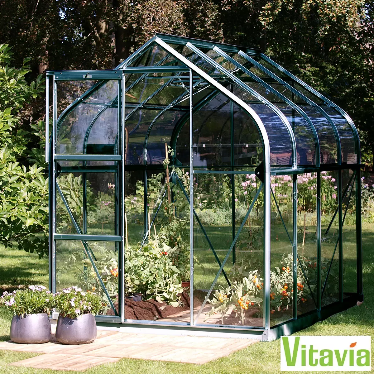Vitavia Washington 5000 6ft 2 x 8ft 2 Greenhouse Set