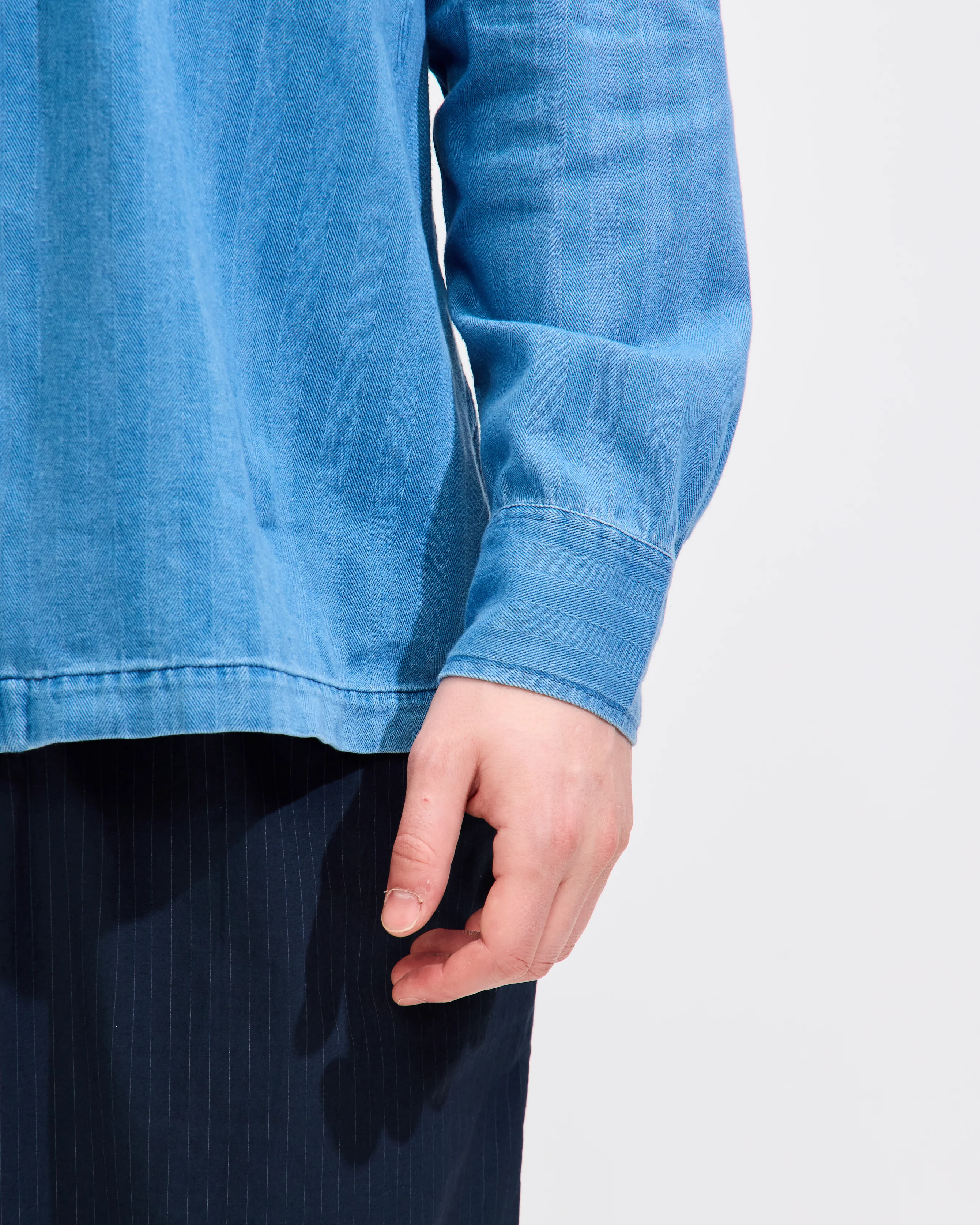 L/S Utility Shirt in Washed Indigo