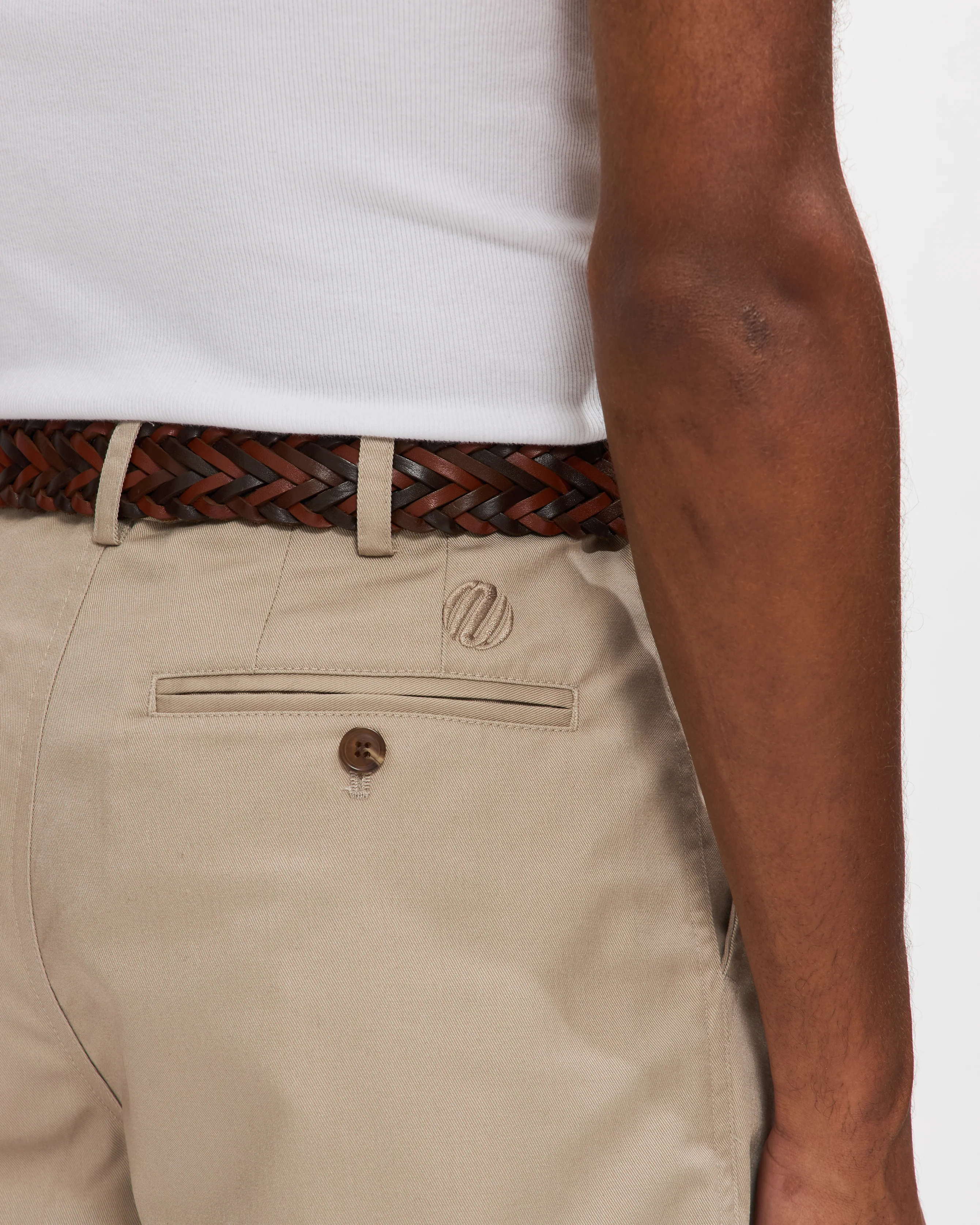 Pleated Short in Bone