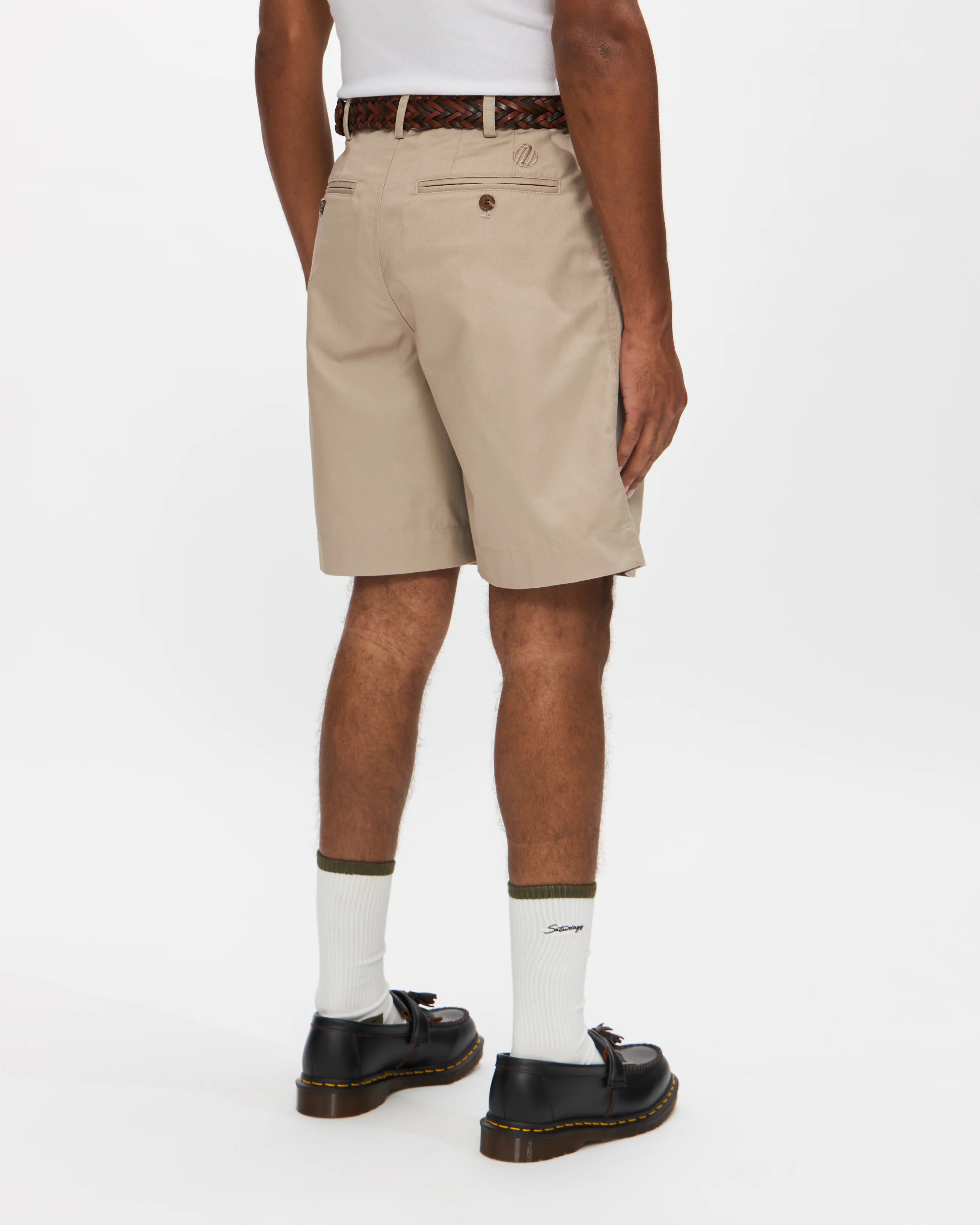 Pleated Short in Bone