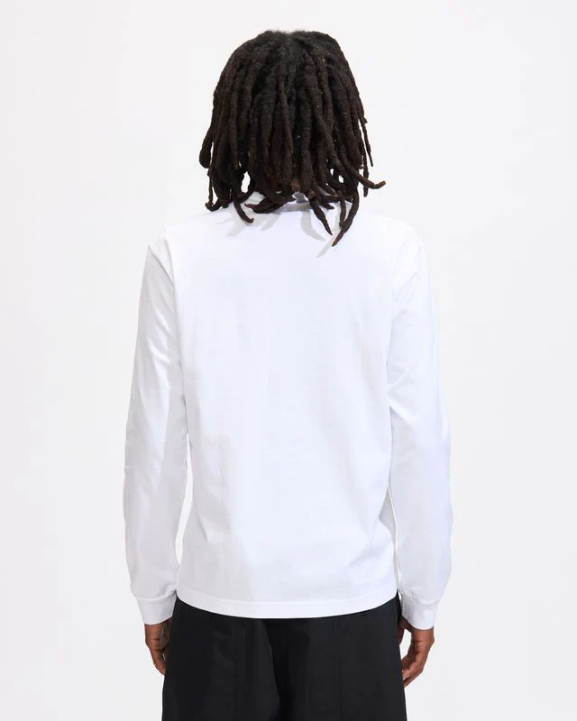 Printed Longsleeve T-Shirt in White