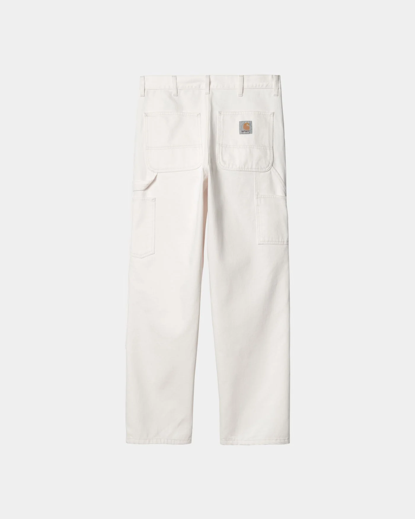 Double Knee Denim Pant in White