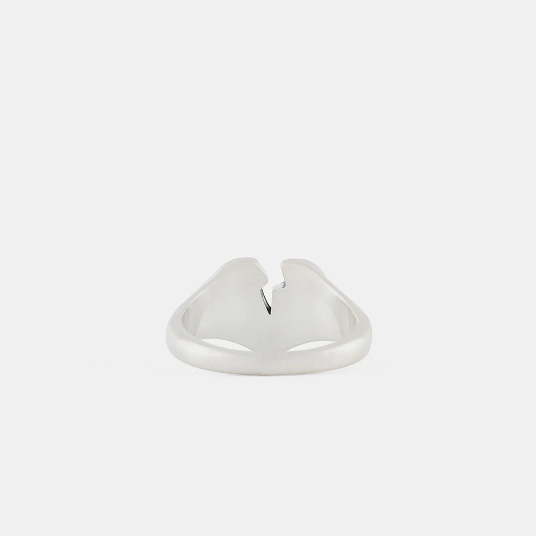 Silver Broken Heart Ring