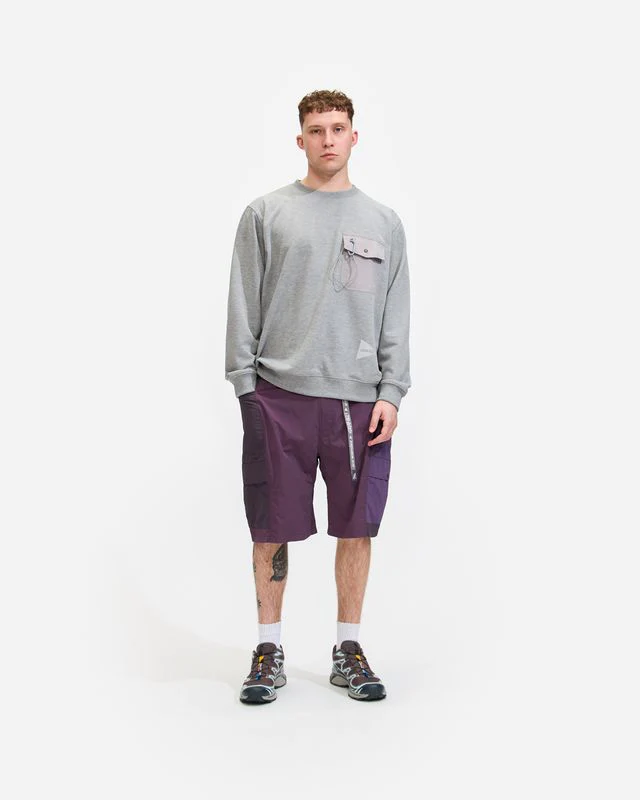 Gramicci andWander Print Sweatshirt in Grey