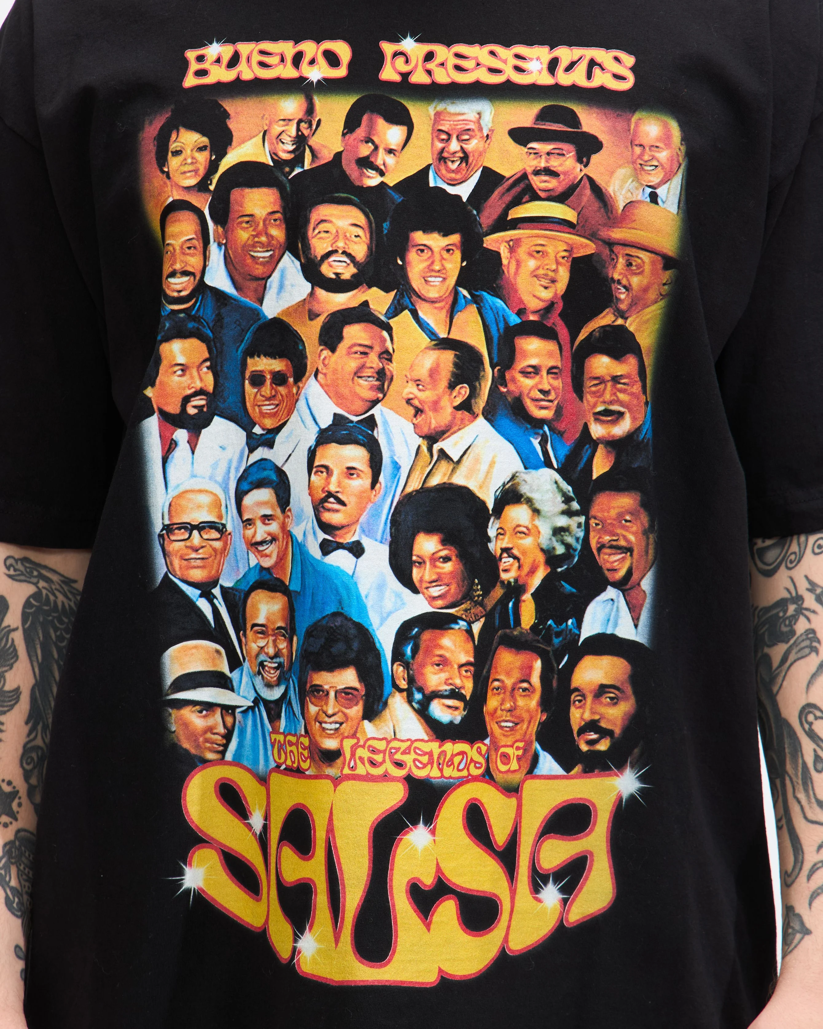 Salsa All Stars Short Sleeve Tee in Black