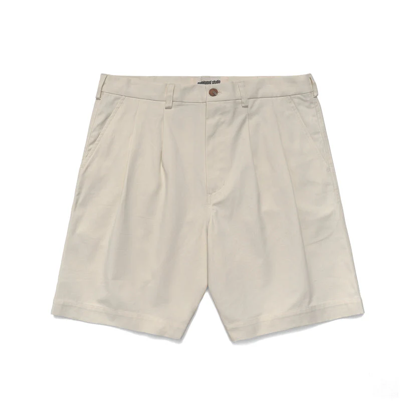 Pleated Short in Bone