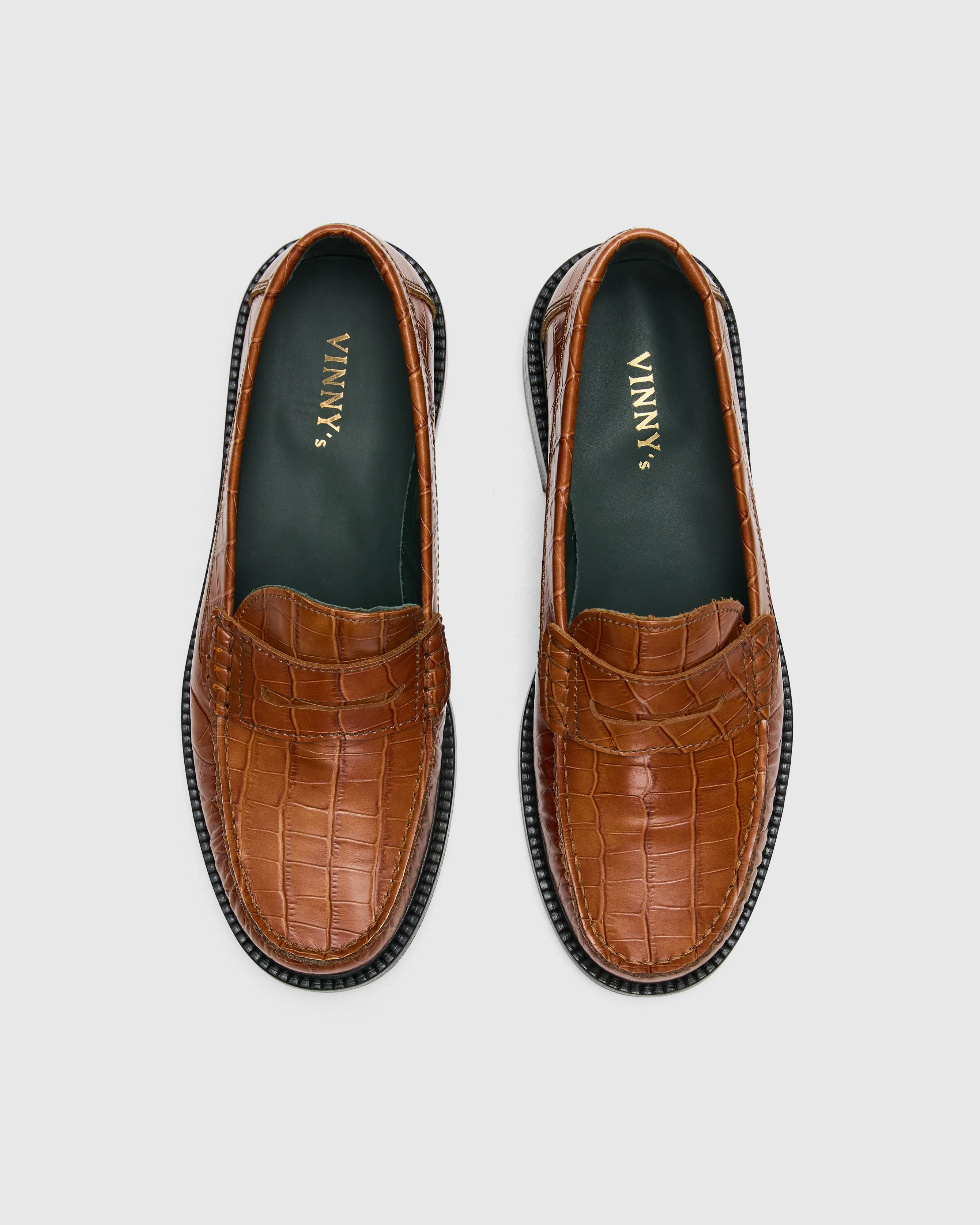 Yardee Moccasin Loafer in Dark Brown