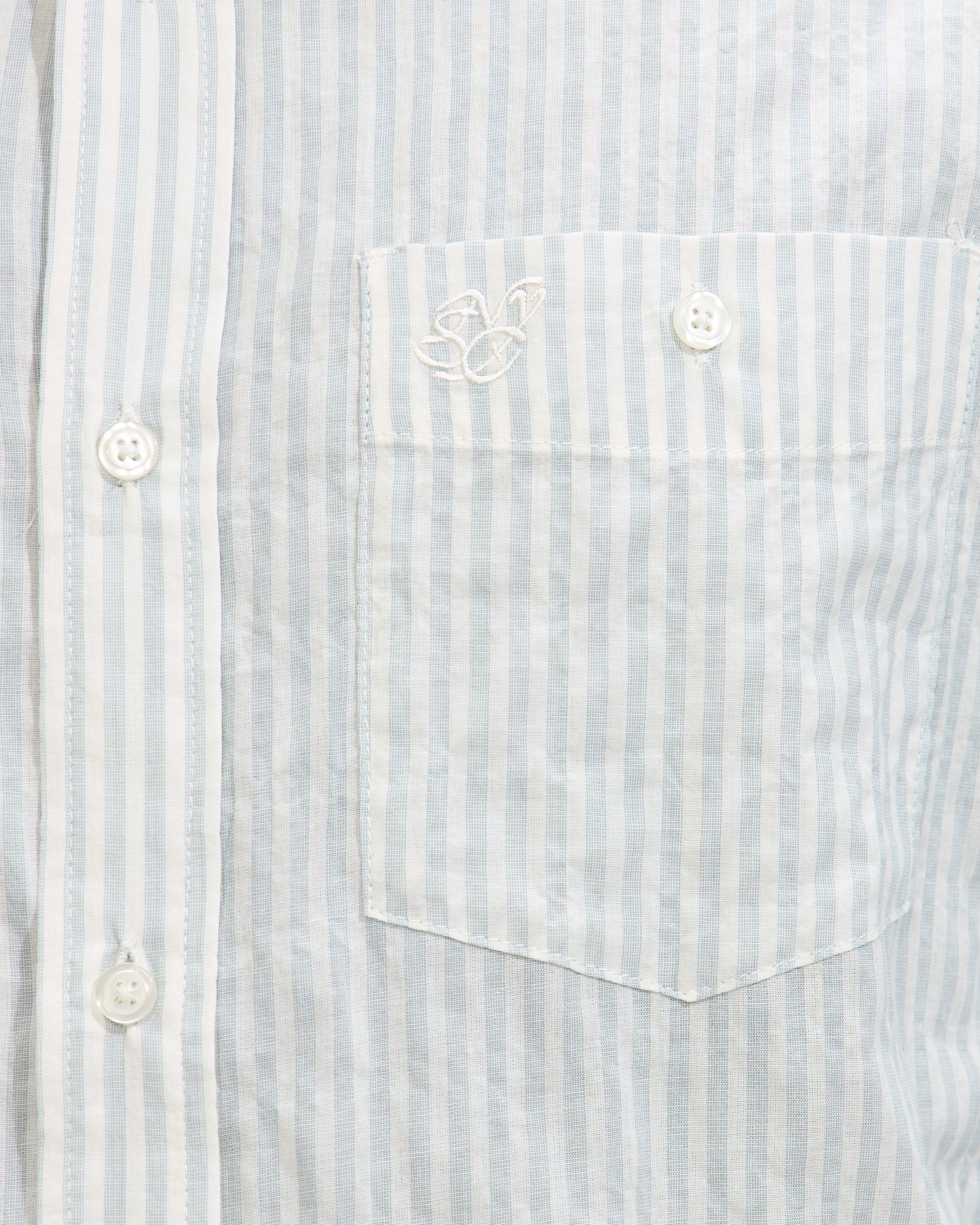 Luis Check Long Sleeve Shirt in Ivory