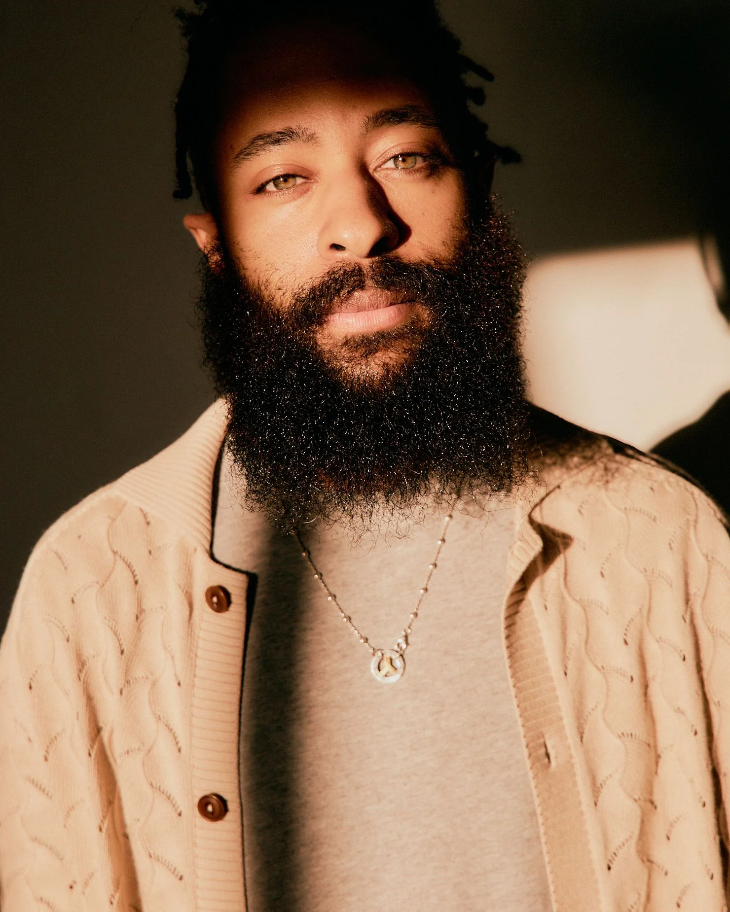 Bead Link Chain in Silver/14K