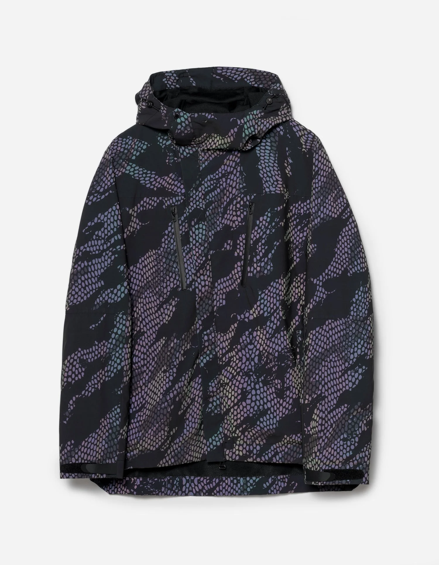 5035 Reflective Camo Asym Parka in Subdued Night