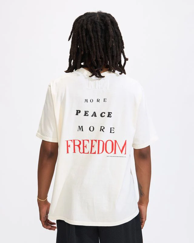 More Peace, More Freedom Tee in Bone