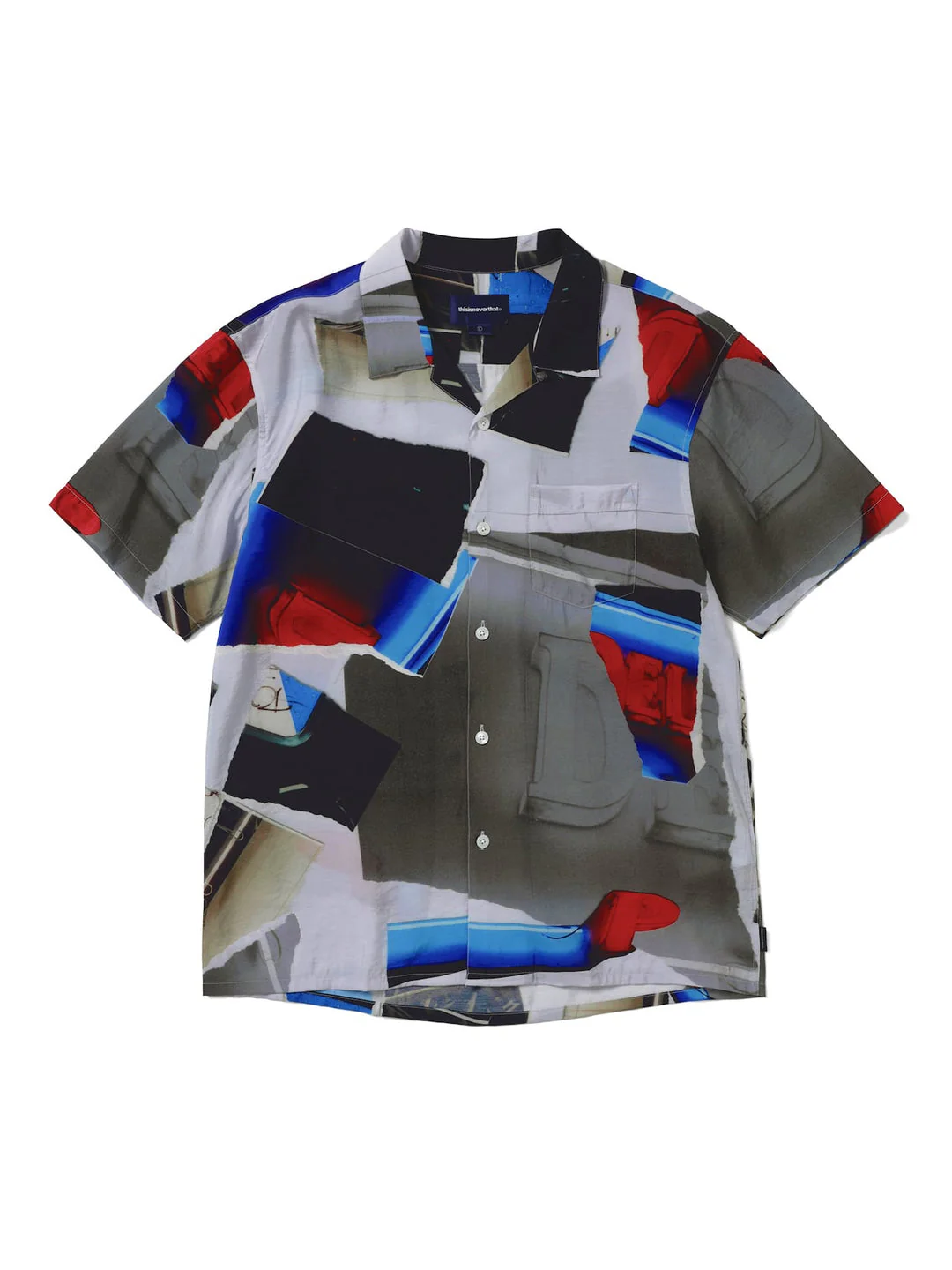 Torn Rayon Shirt in Multi