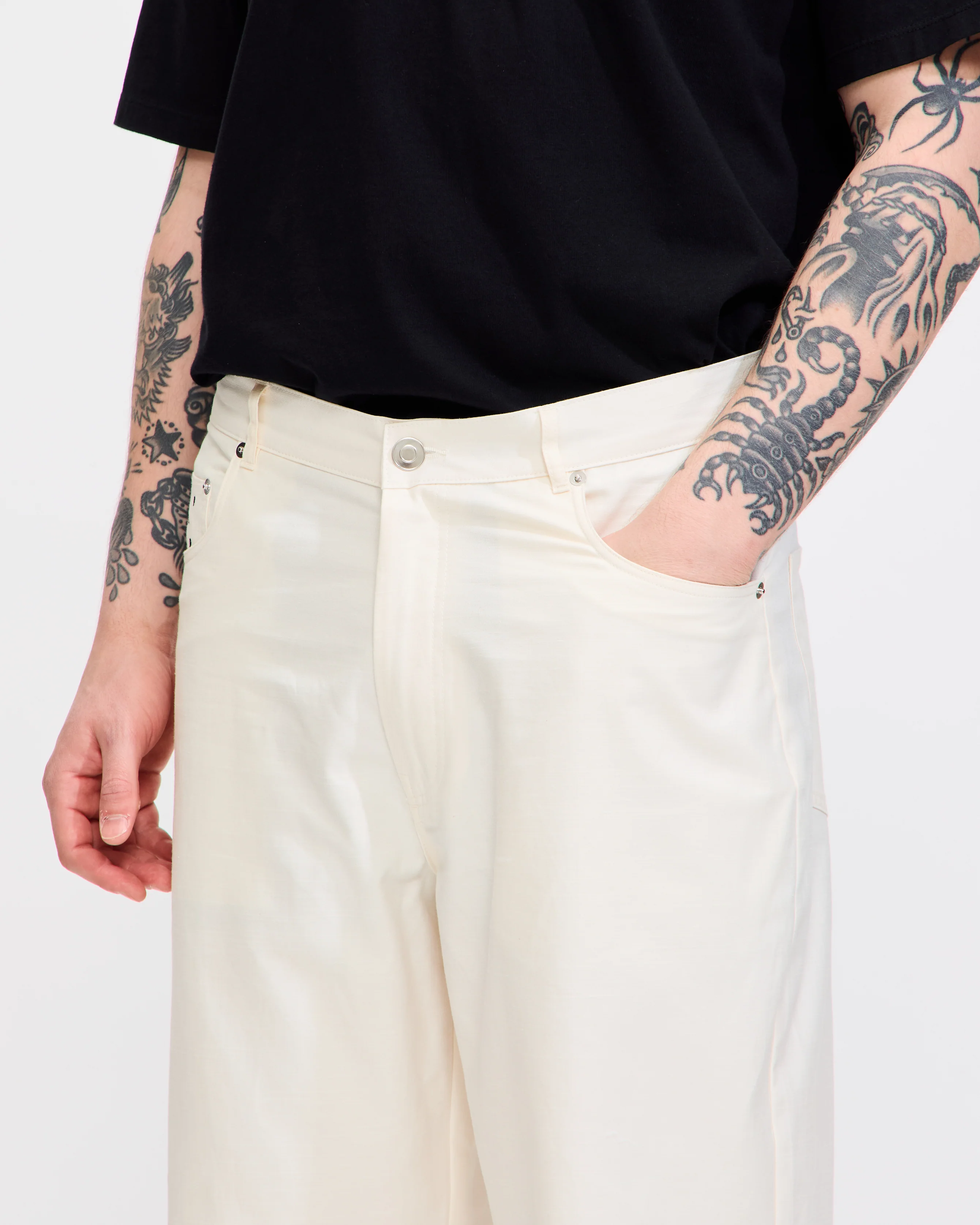 Drs Linen Pants in Off White