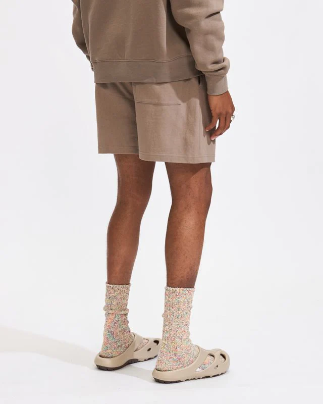 Wordmark Sweatshorts in Clay