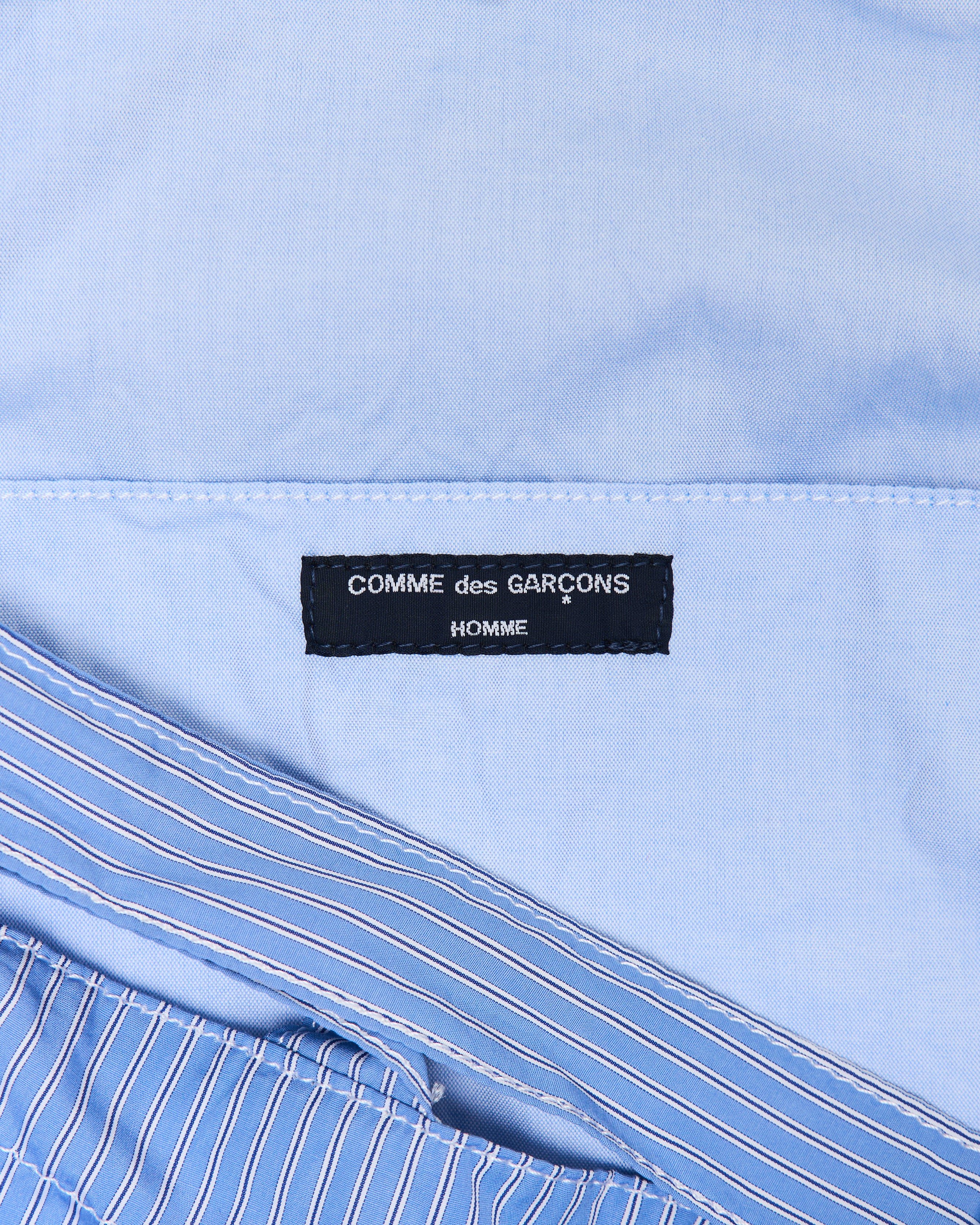 Cotton Tote Bag in Blue/White