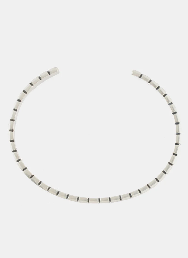 Silver Box Bangle
