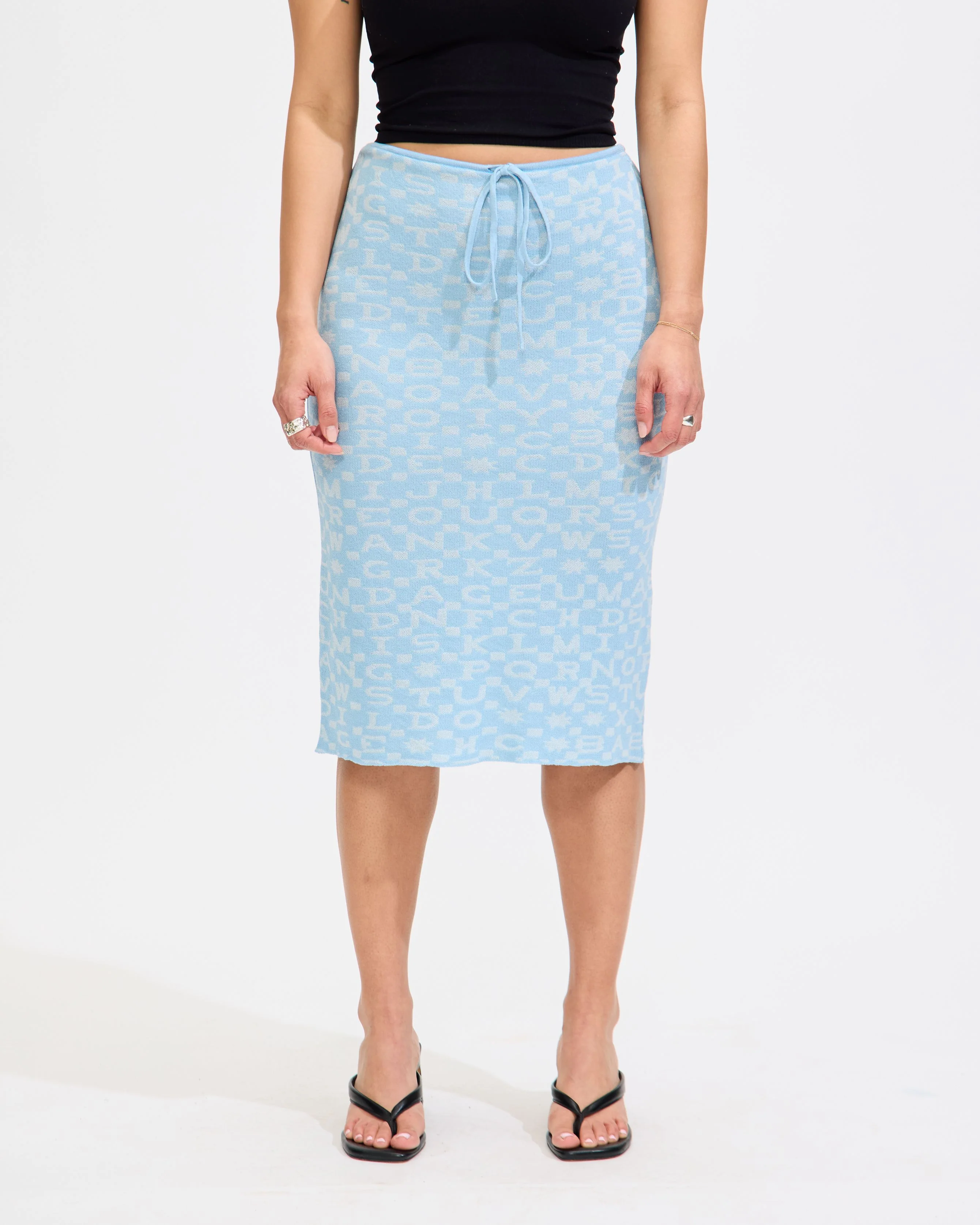 Alphabite Skirt in Blue