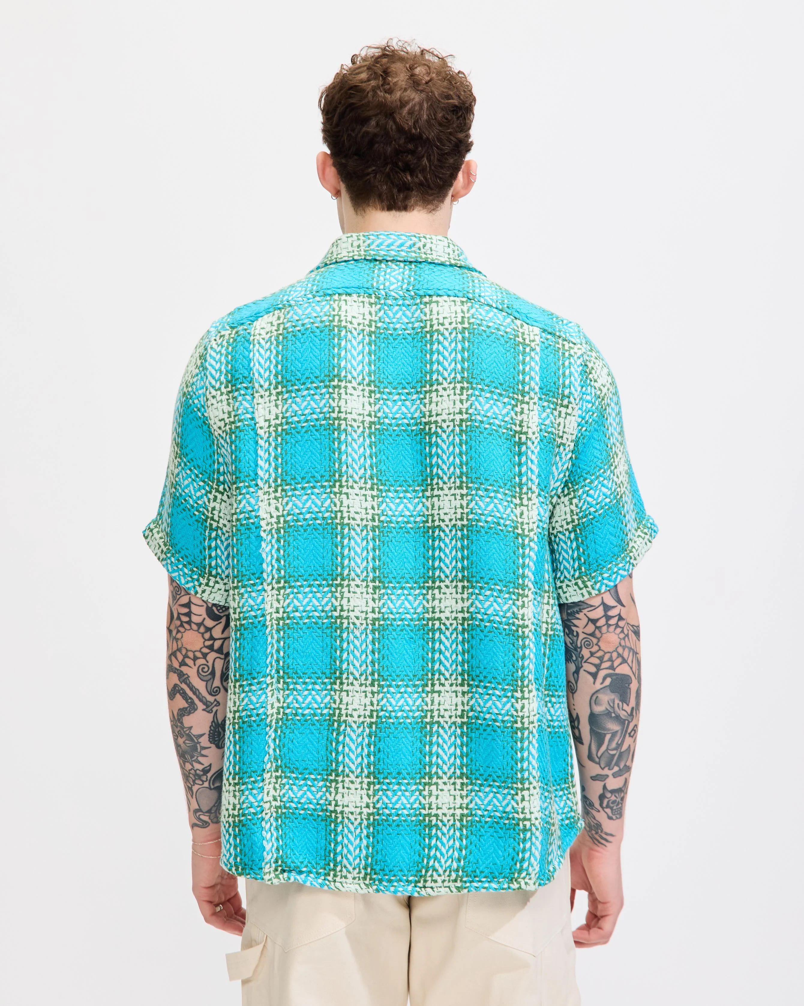 Wildcard SS Camp Shirt in Blue