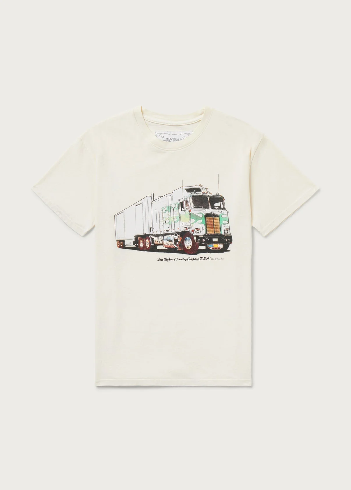Lost Highway Trucking Tee in Bone