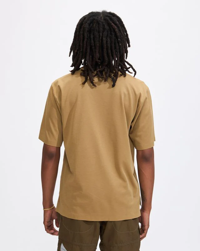 Seamless Short Sleeve Tee in Dark Beige