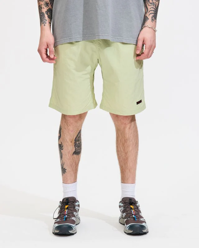 Nylon Packable G-Short in Lime
