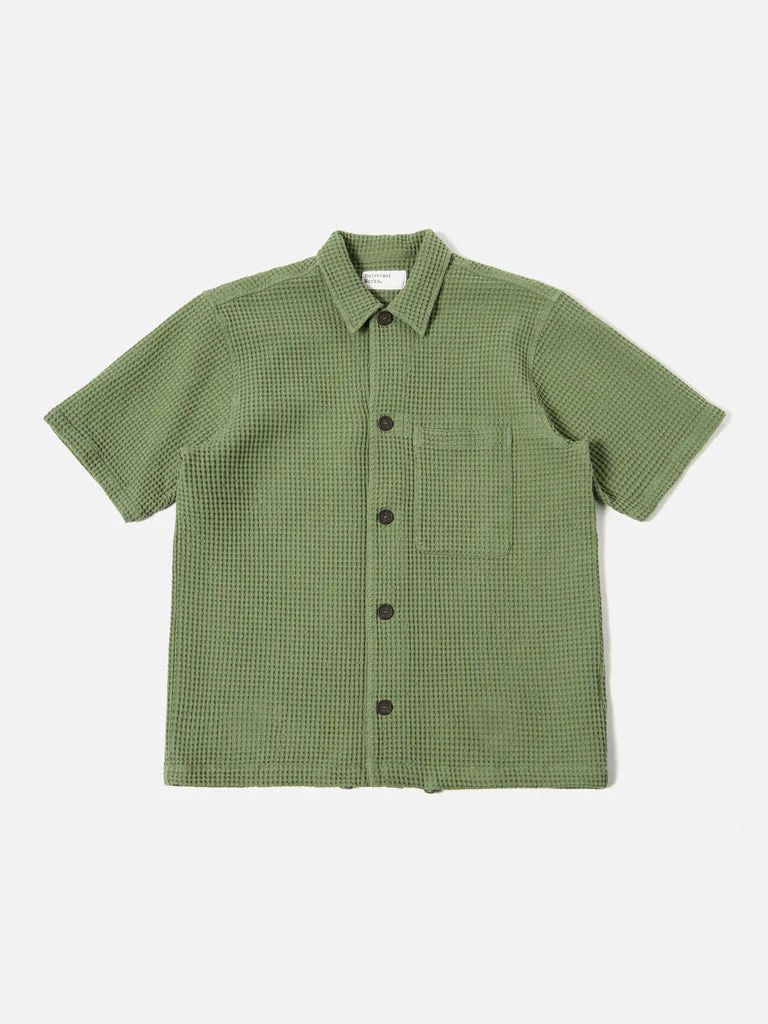 Tech Overshirt in Birch Pike Waffle