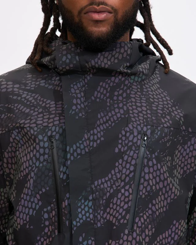 5035 Reflective Camo Asym Parka in Subdued Night