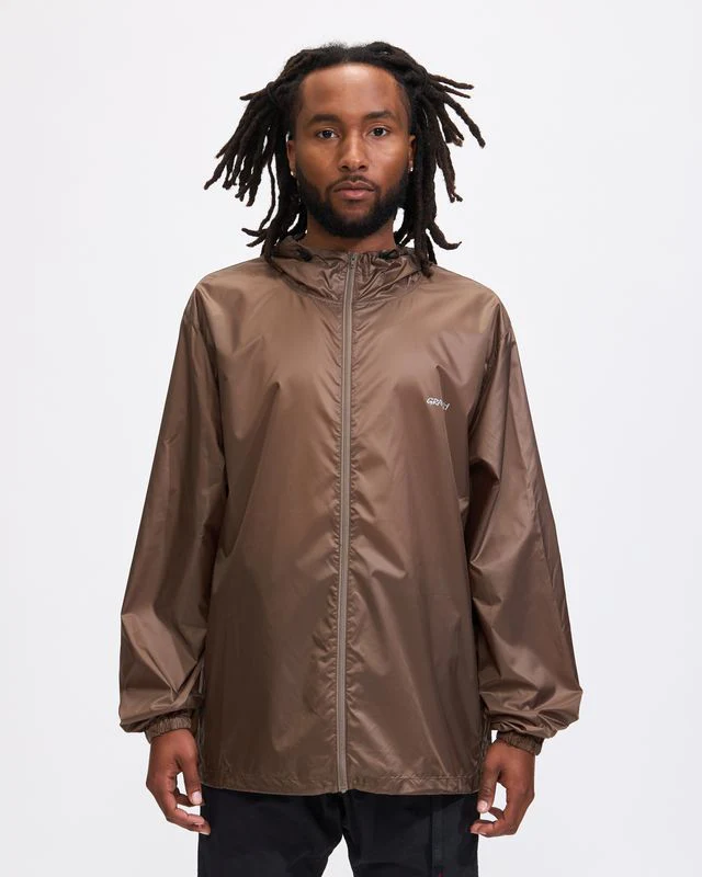 Packable Windbreaker in Taupe