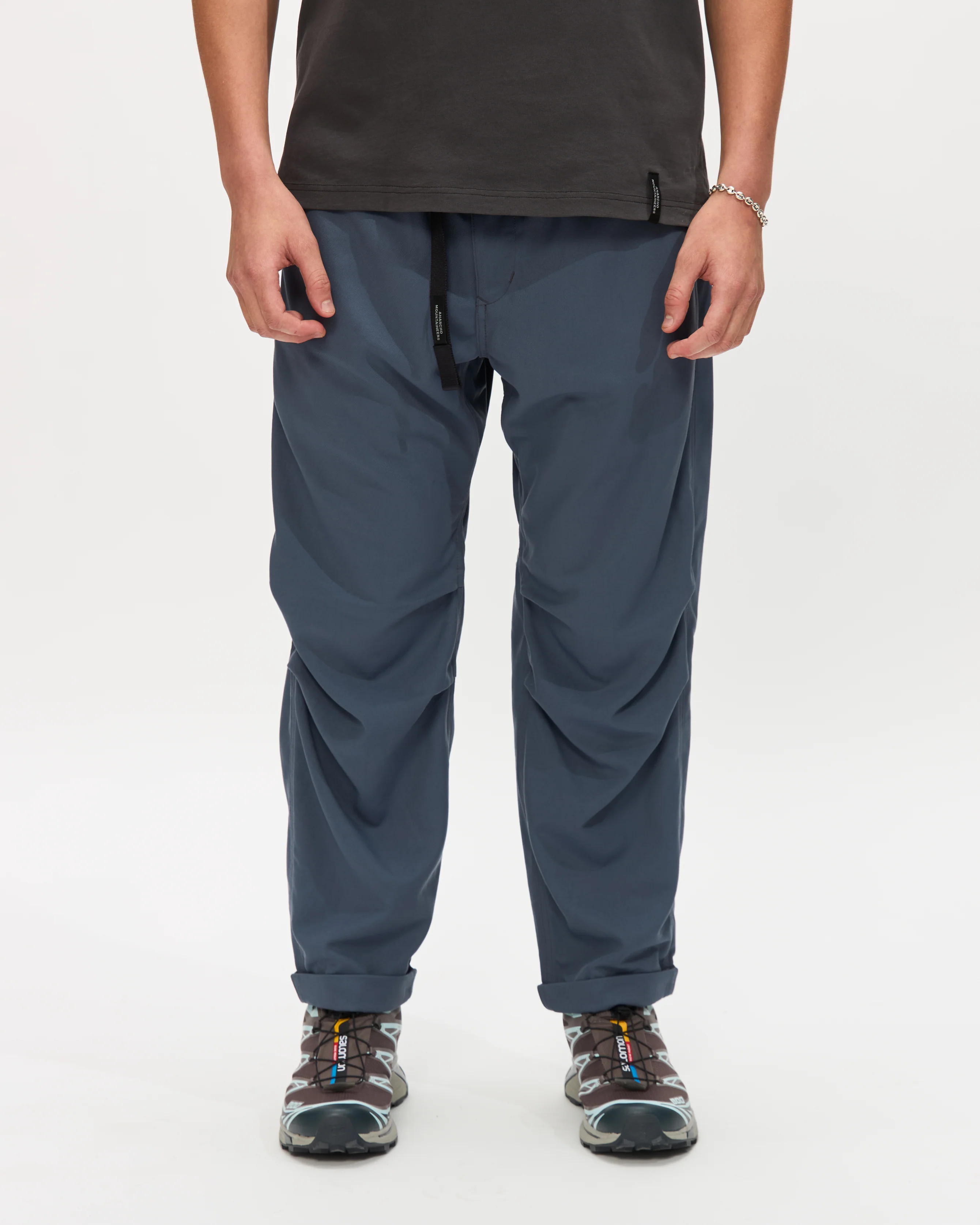 MT Trousers in Gray Blue