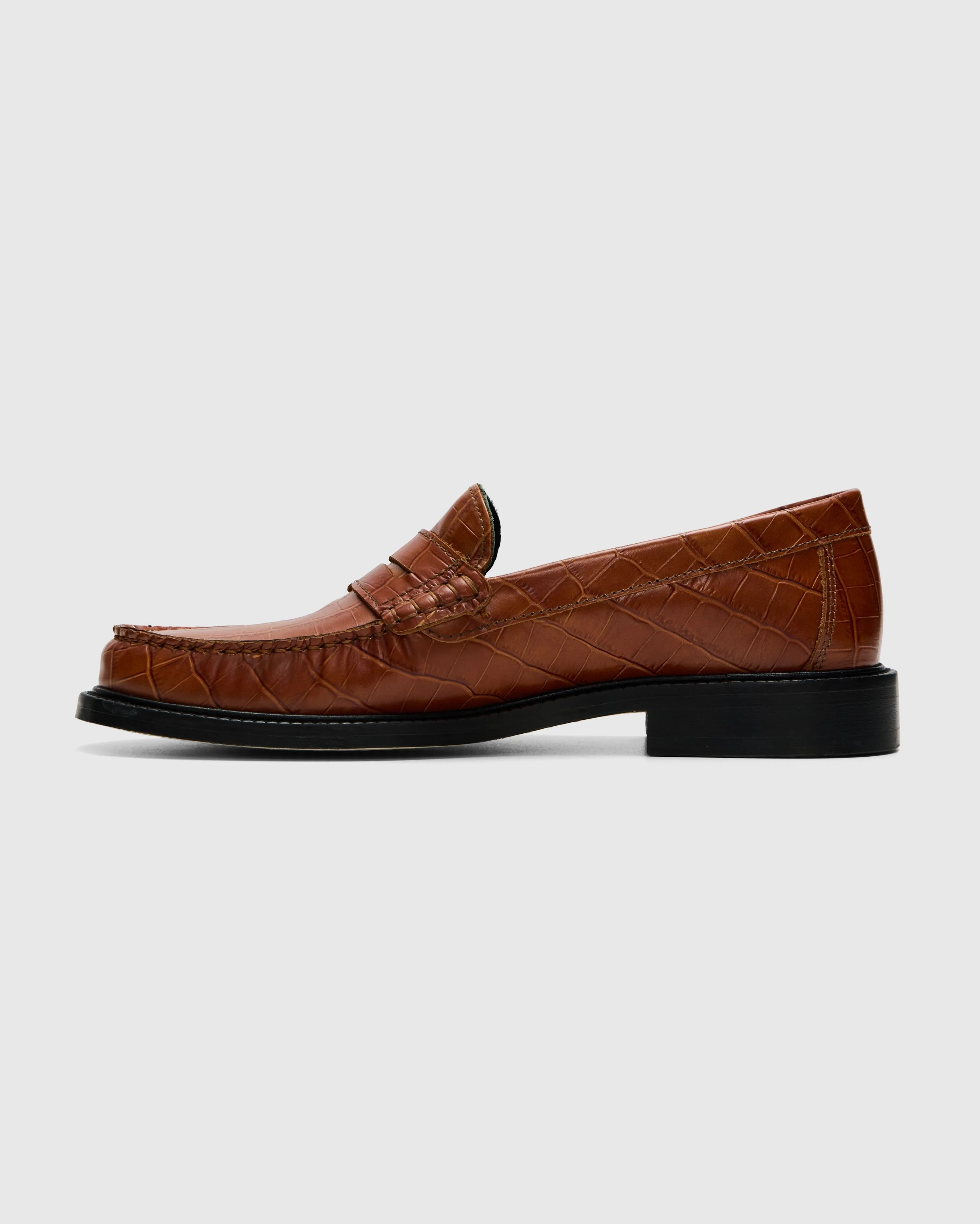 Yardee Moccasin Loafer in Dark Brown