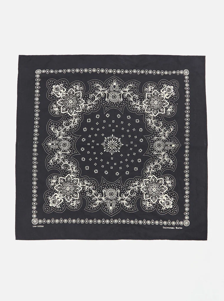 Neckerchief in Black Classic Bandanna