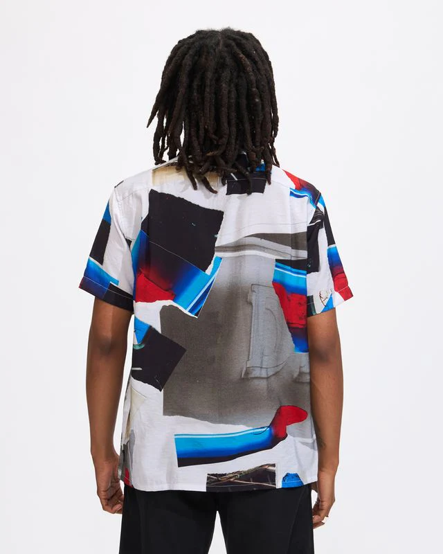 Torn Rayon Shirt in Multi