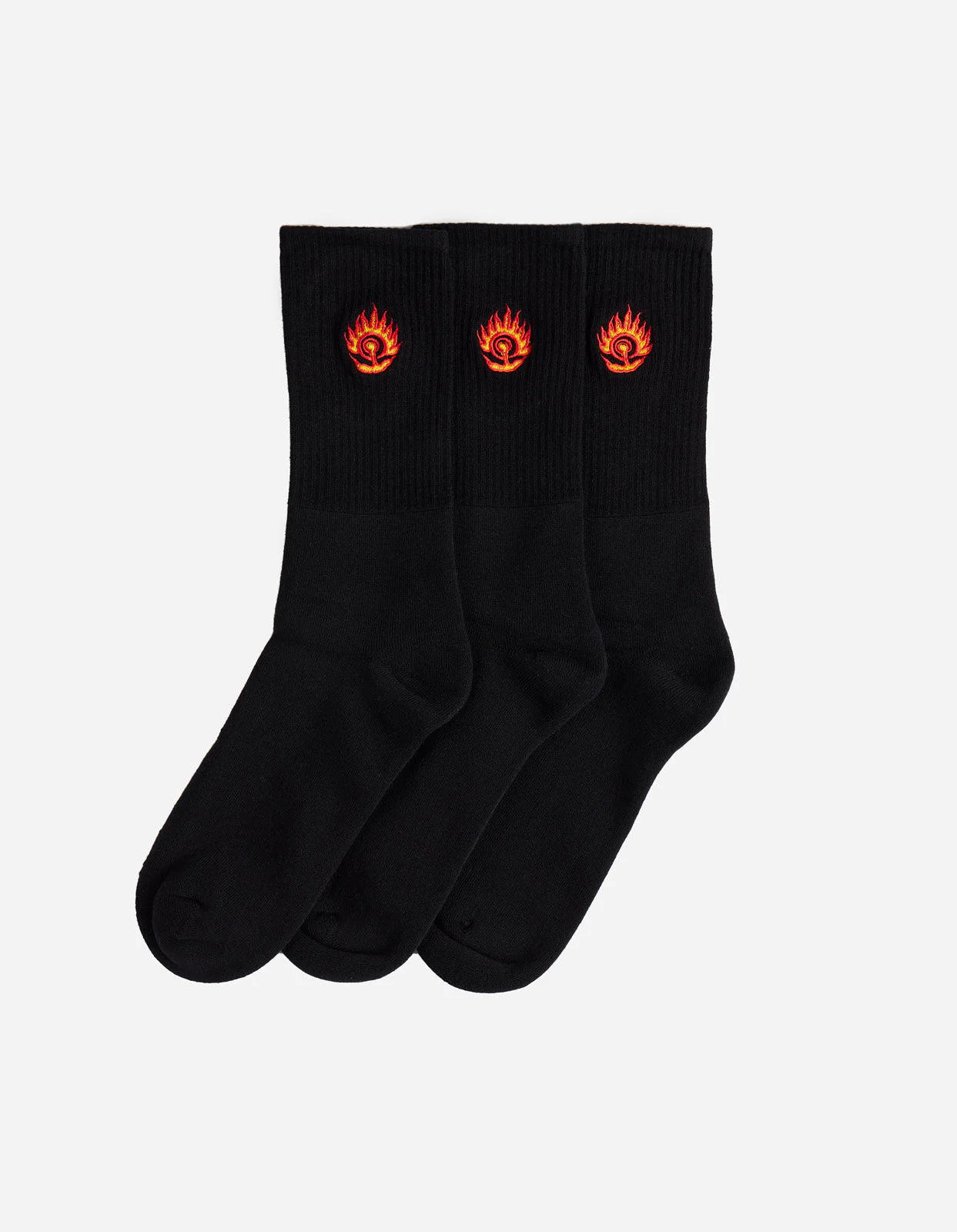 1264 Micro Dragon Sport Sock 3 Pack in Black