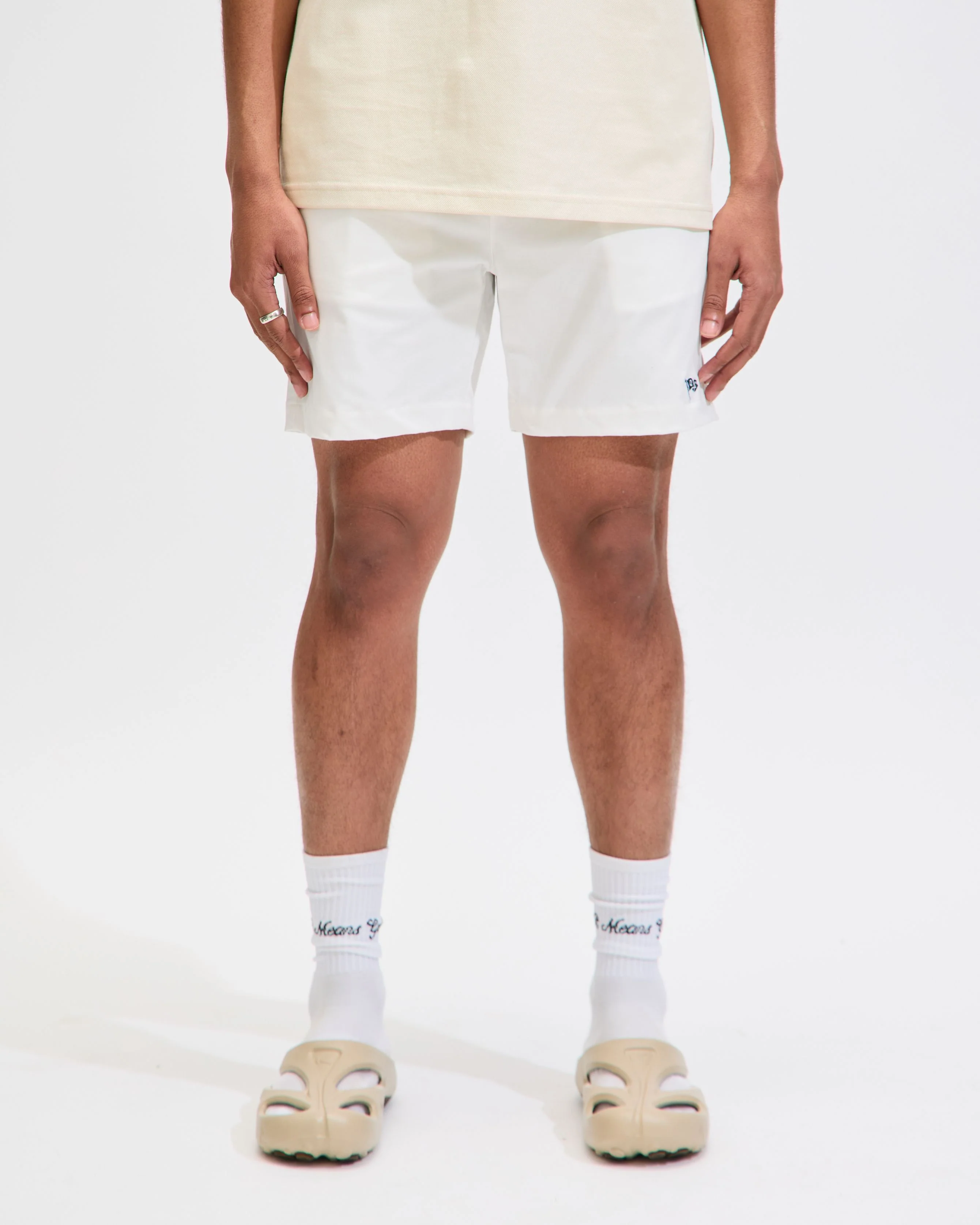 Pennant Chino Shorts in Beige