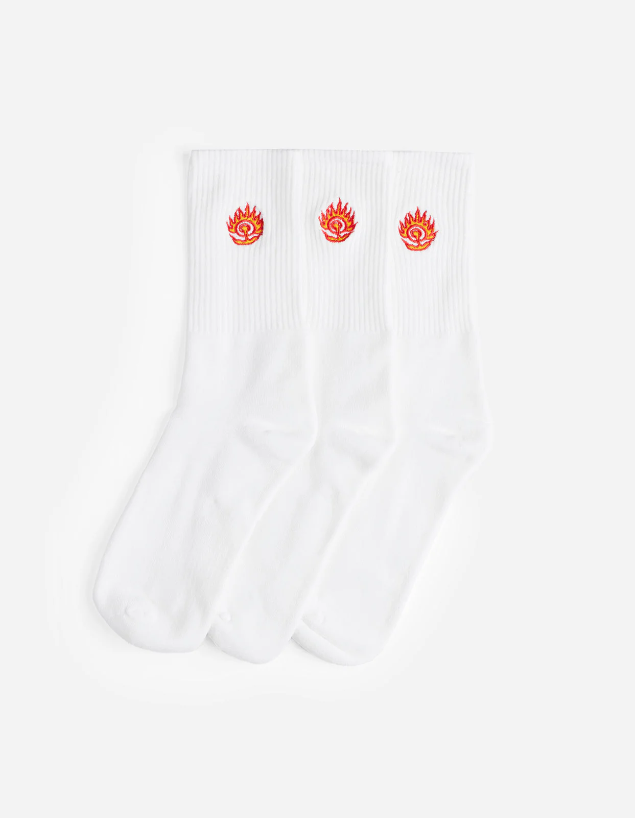 1264 Micro Dragon Sport Sock 3 Pack in White