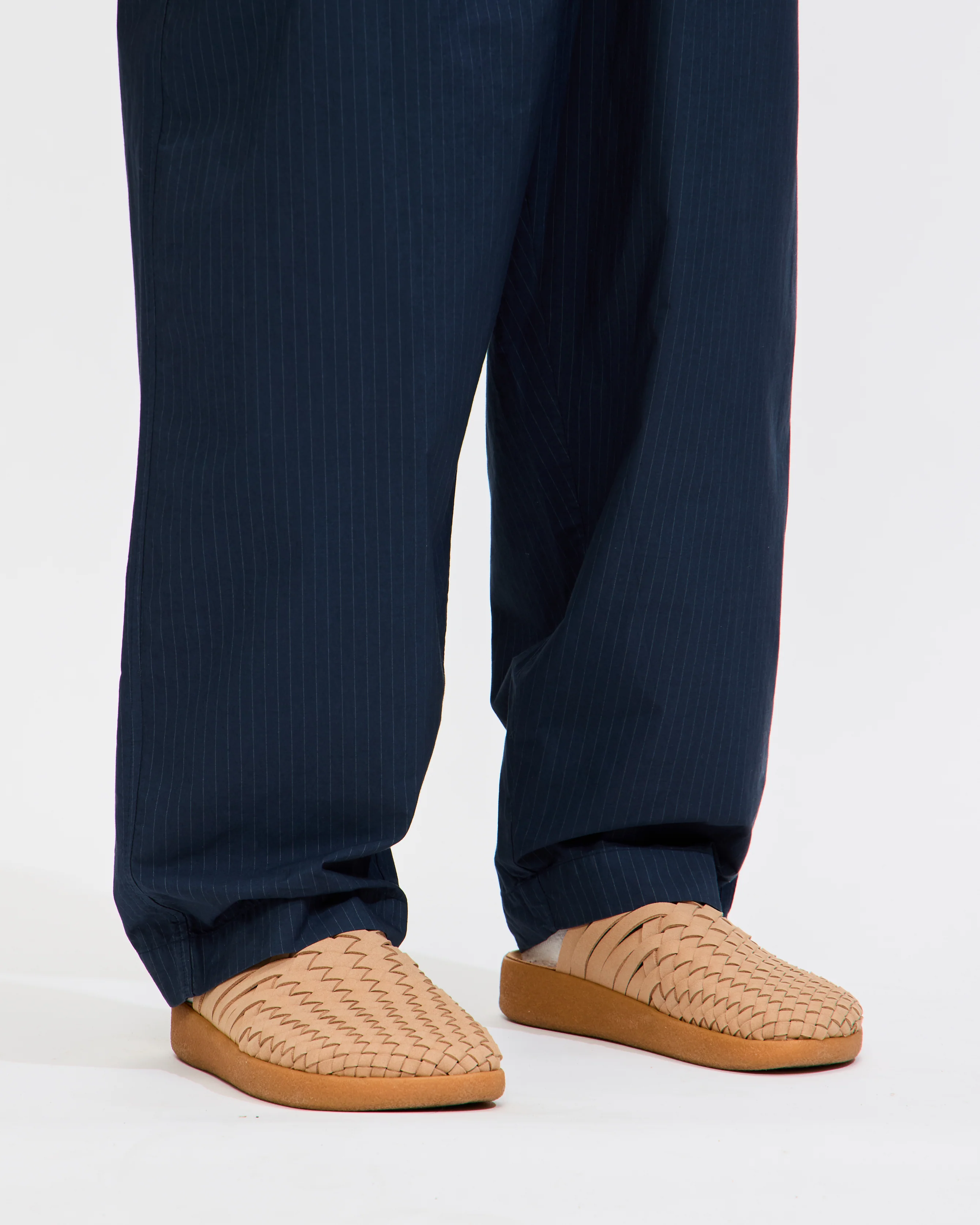 Oxford Pant in Navy Nearly Pinstripe