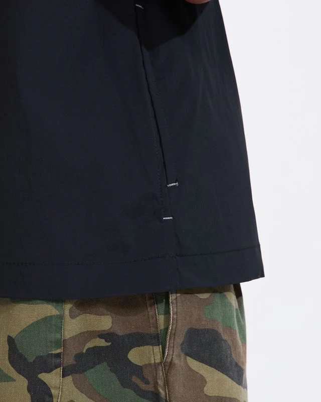 UV Cut Stretch Short Sleeve Shirt in Black
