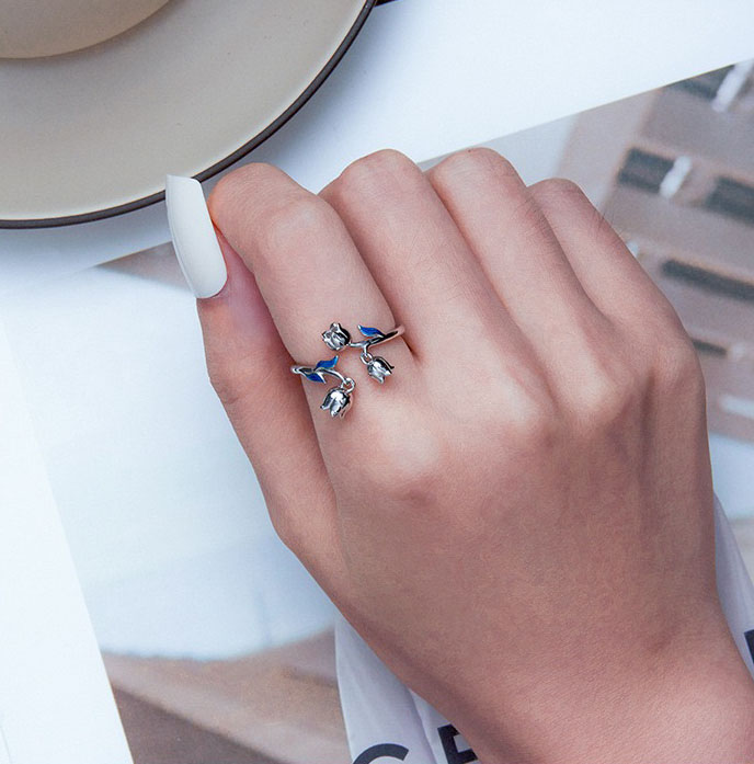 24 New Fashion Lily Of The Valley Silver Ring  AL20111904