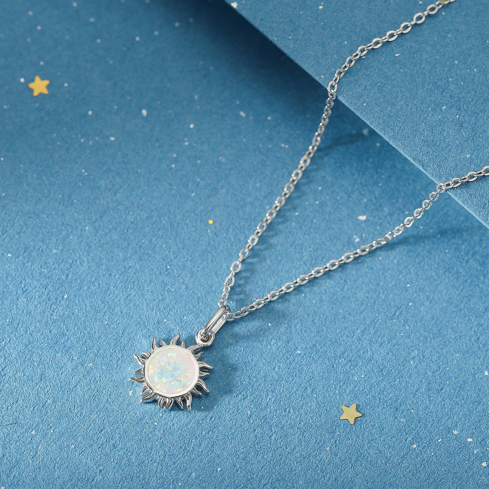 Silver Sun Necklace