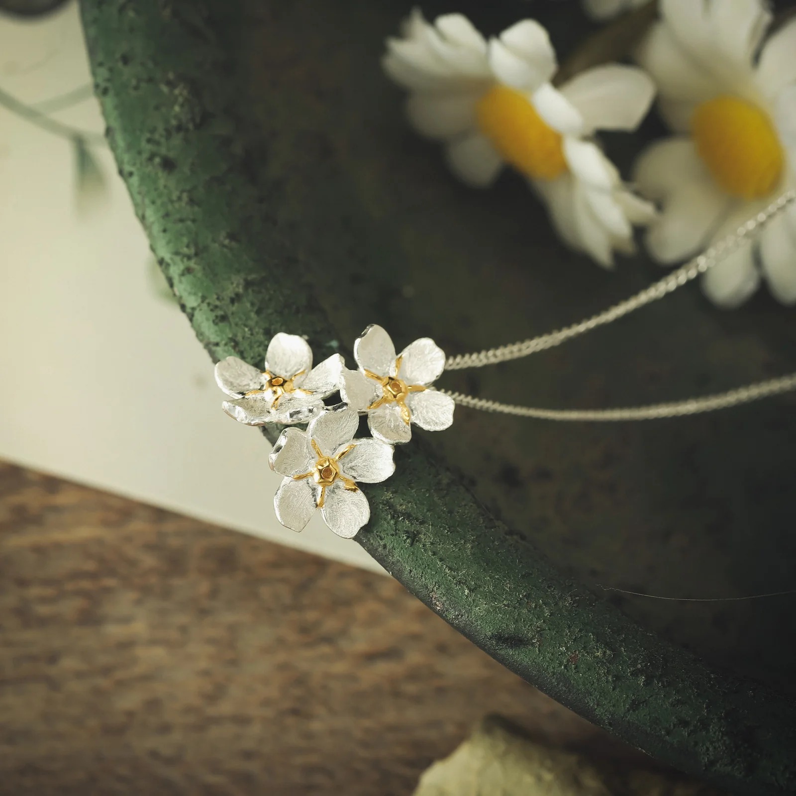 Forget-Me-Not Flowers Necklace