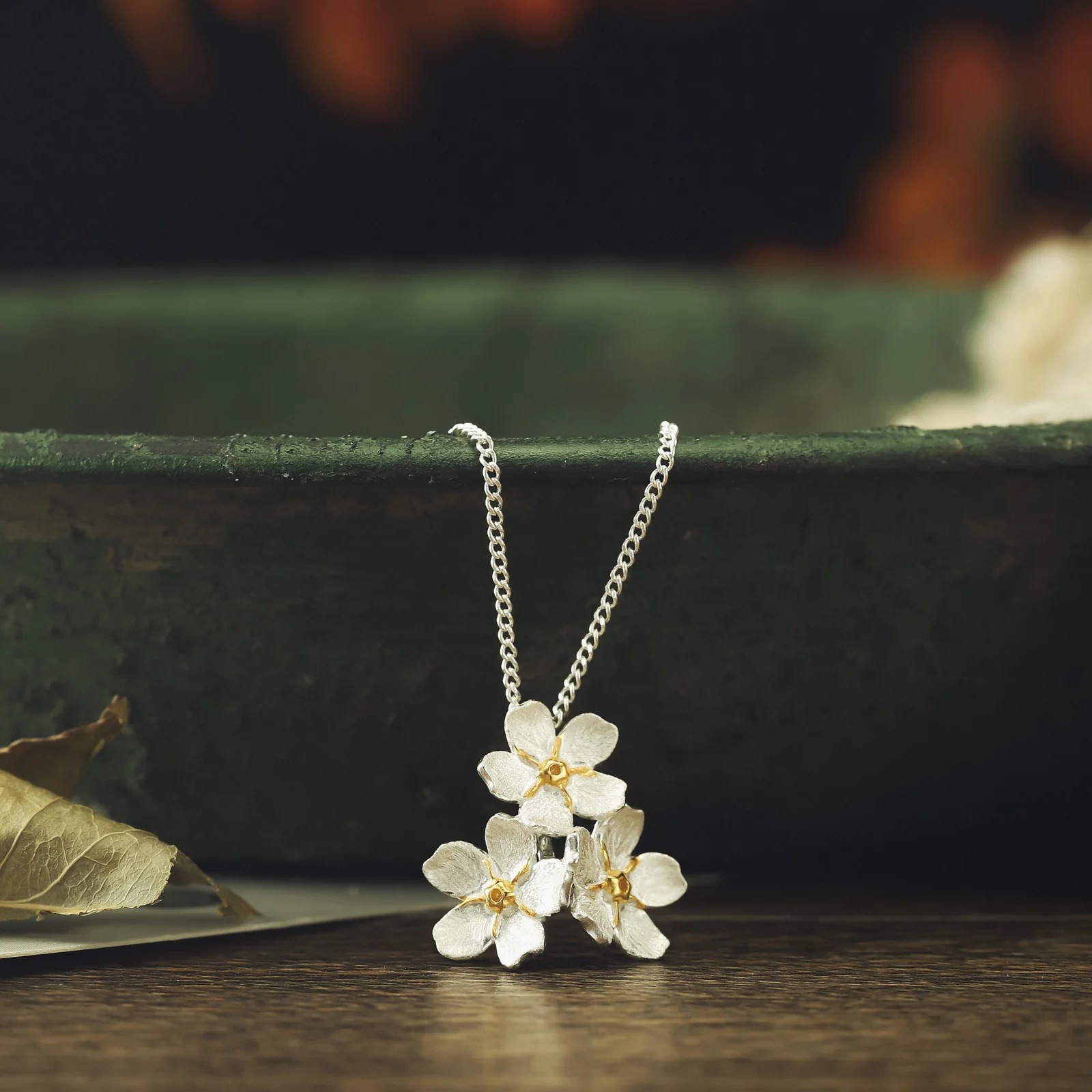 Forget-Me-Not Flowers Necklace