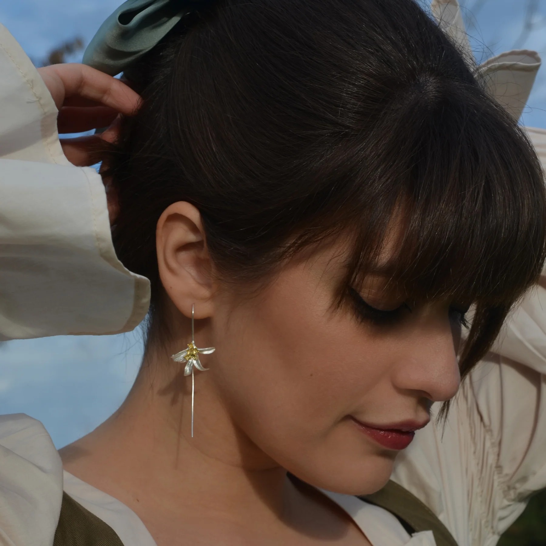 Osmanthus Fragrans Hook Earrings AL20111911