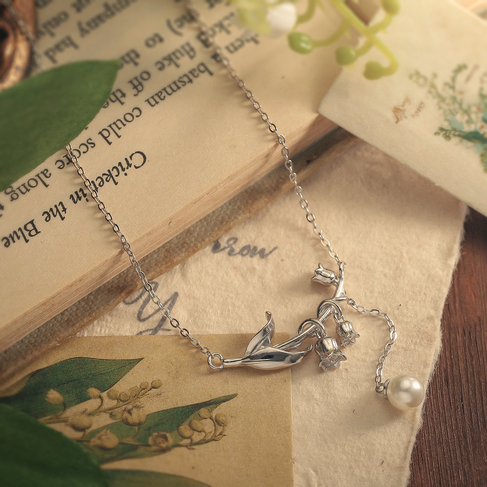 Lily Of The Valley Silver Necklace