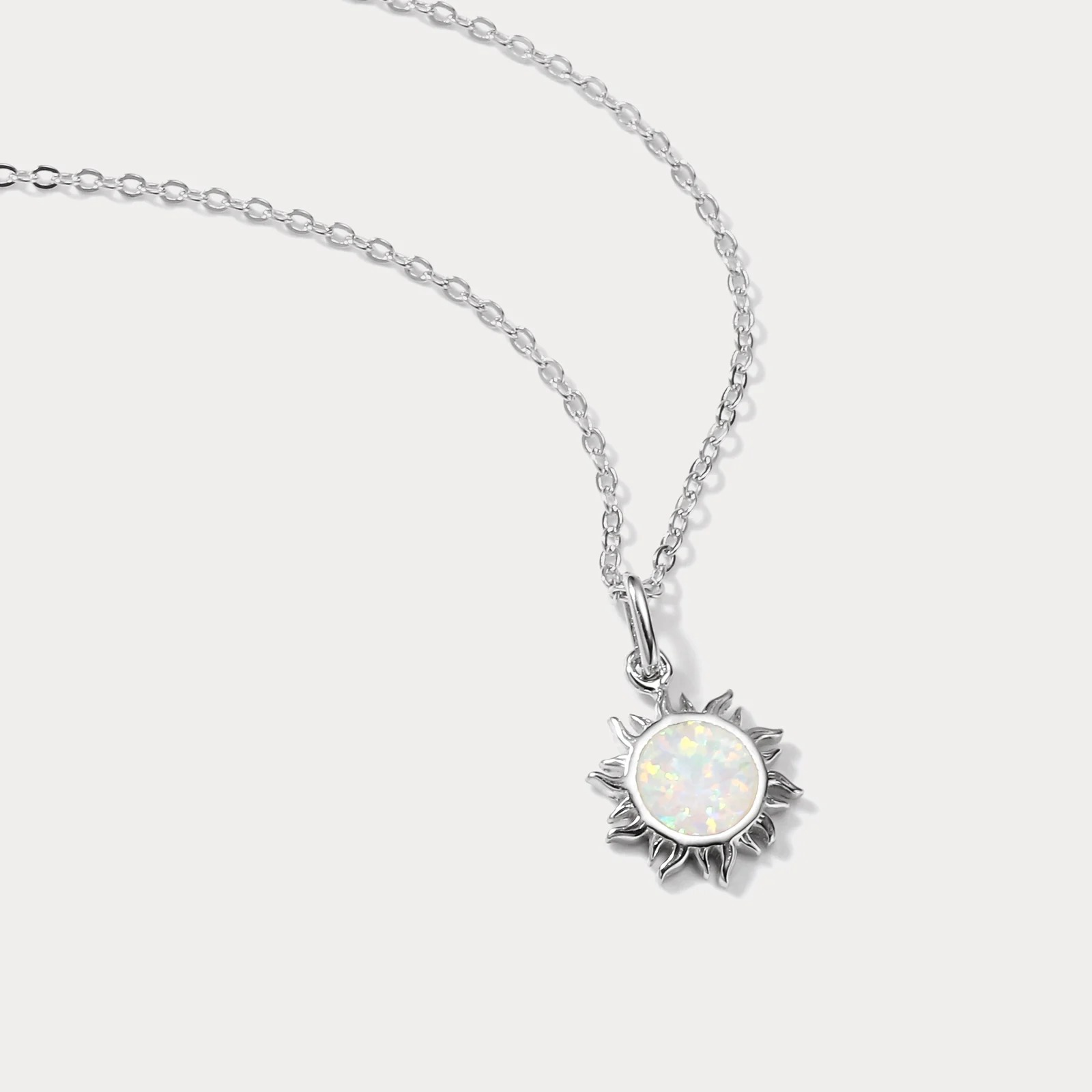 Silver Sun Necklace