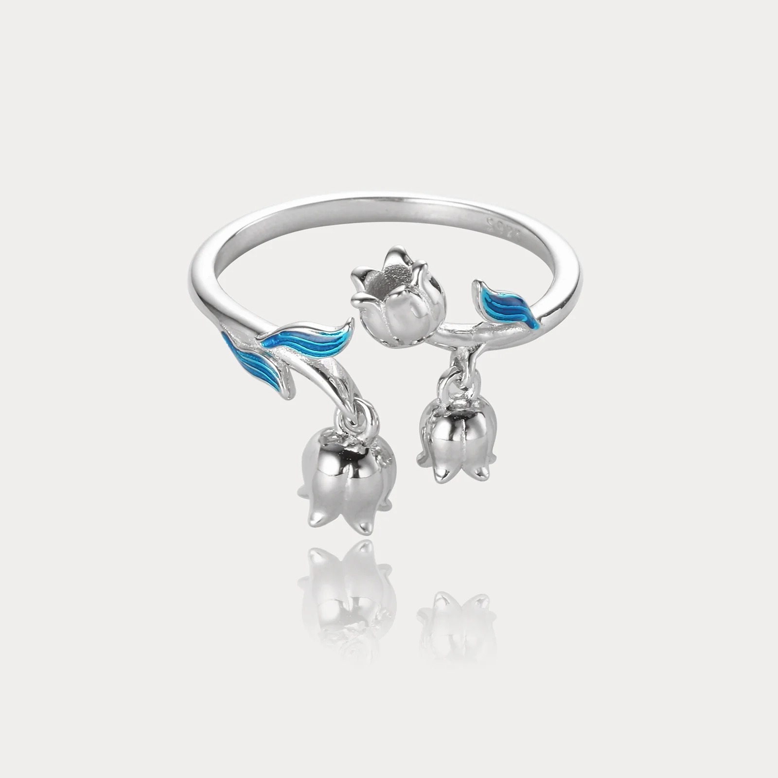 24 New Fashion Lily Of The Valley Silver Ring  AL20111904