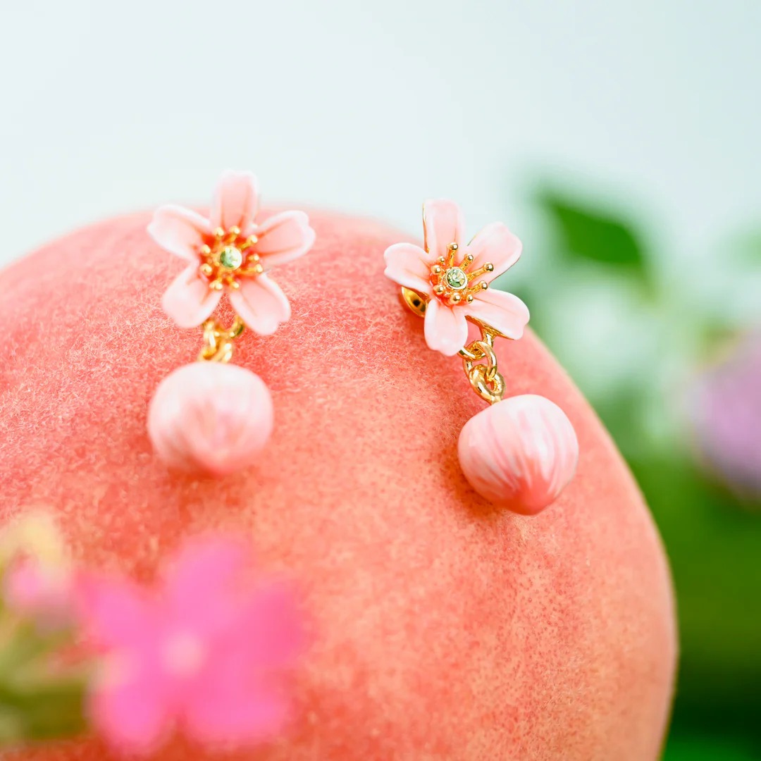 Pastoral style peach earrings AL24112012