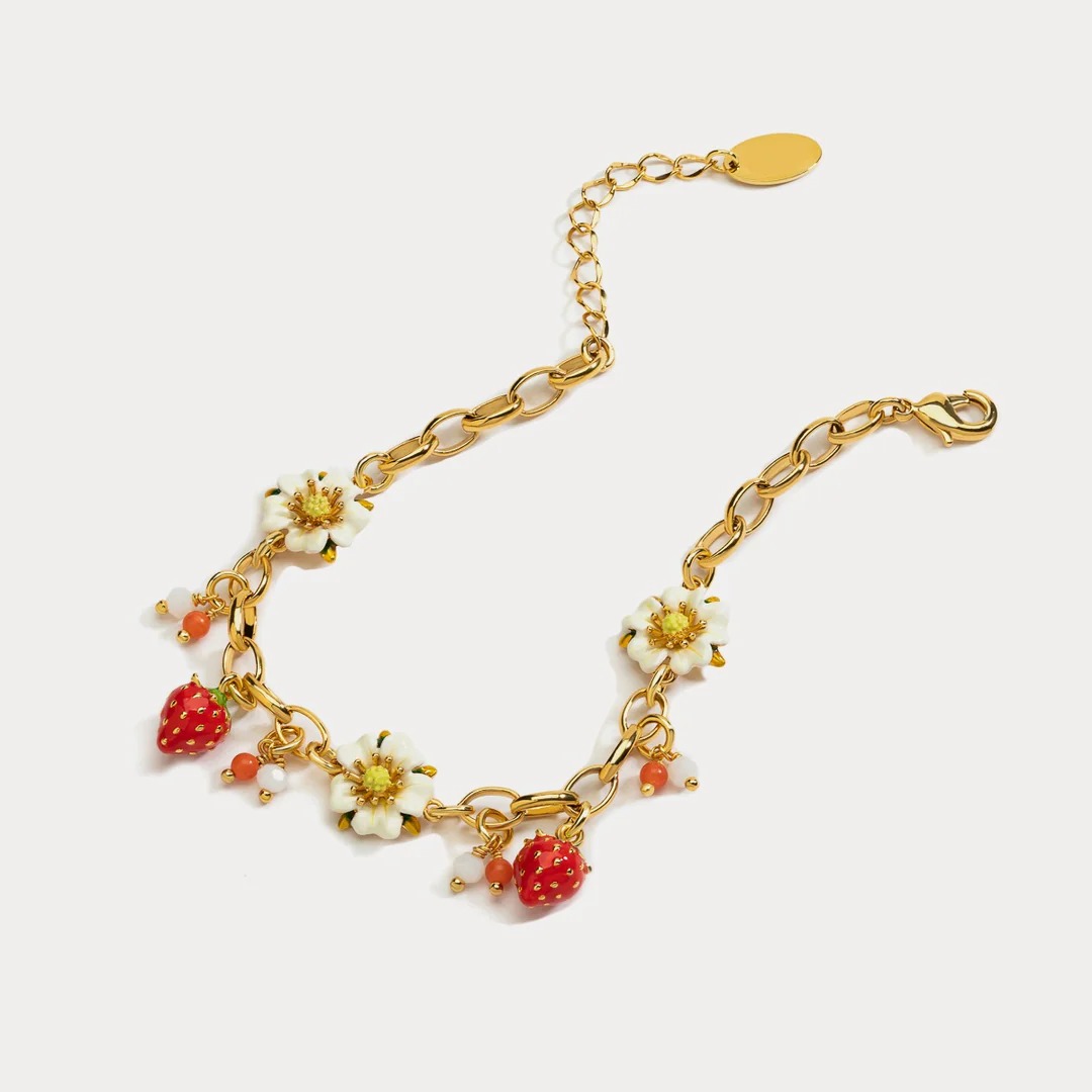 Pastoral style Strawberry Bracelet AL24112008